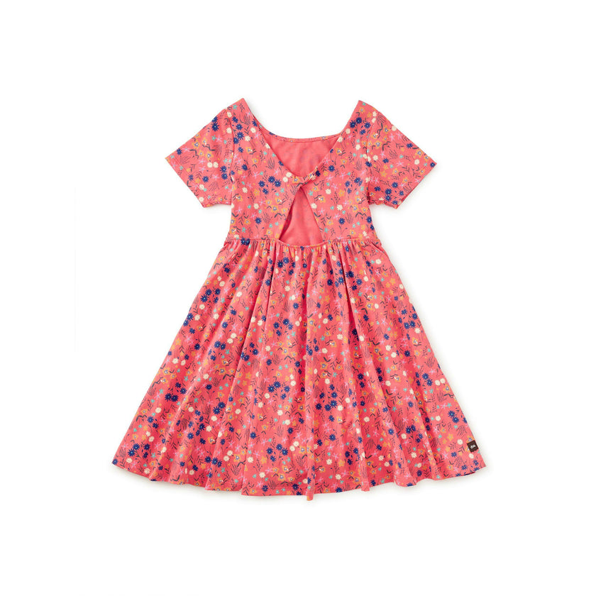 Twist Back Ballet Dress, Malindi Wildflowers