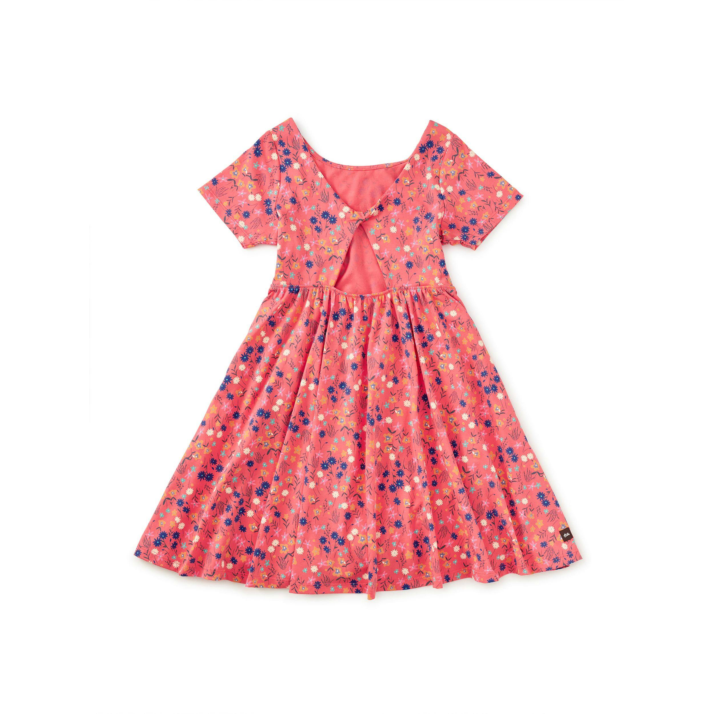 Twist Back Ballet Dress, Malindi Wildflowers