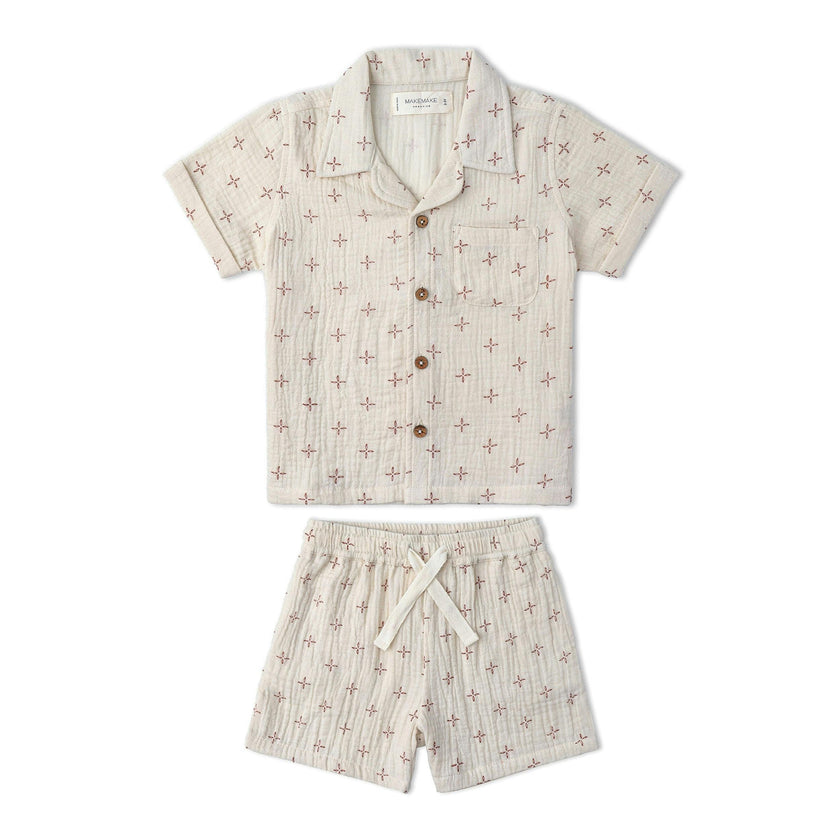 Organic Shirt & Shorts Set - Cross