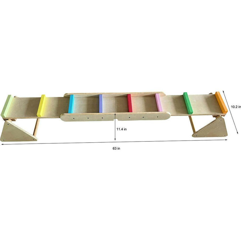 Avenlur Willow | Rainbow Seesaw and Balance Beam