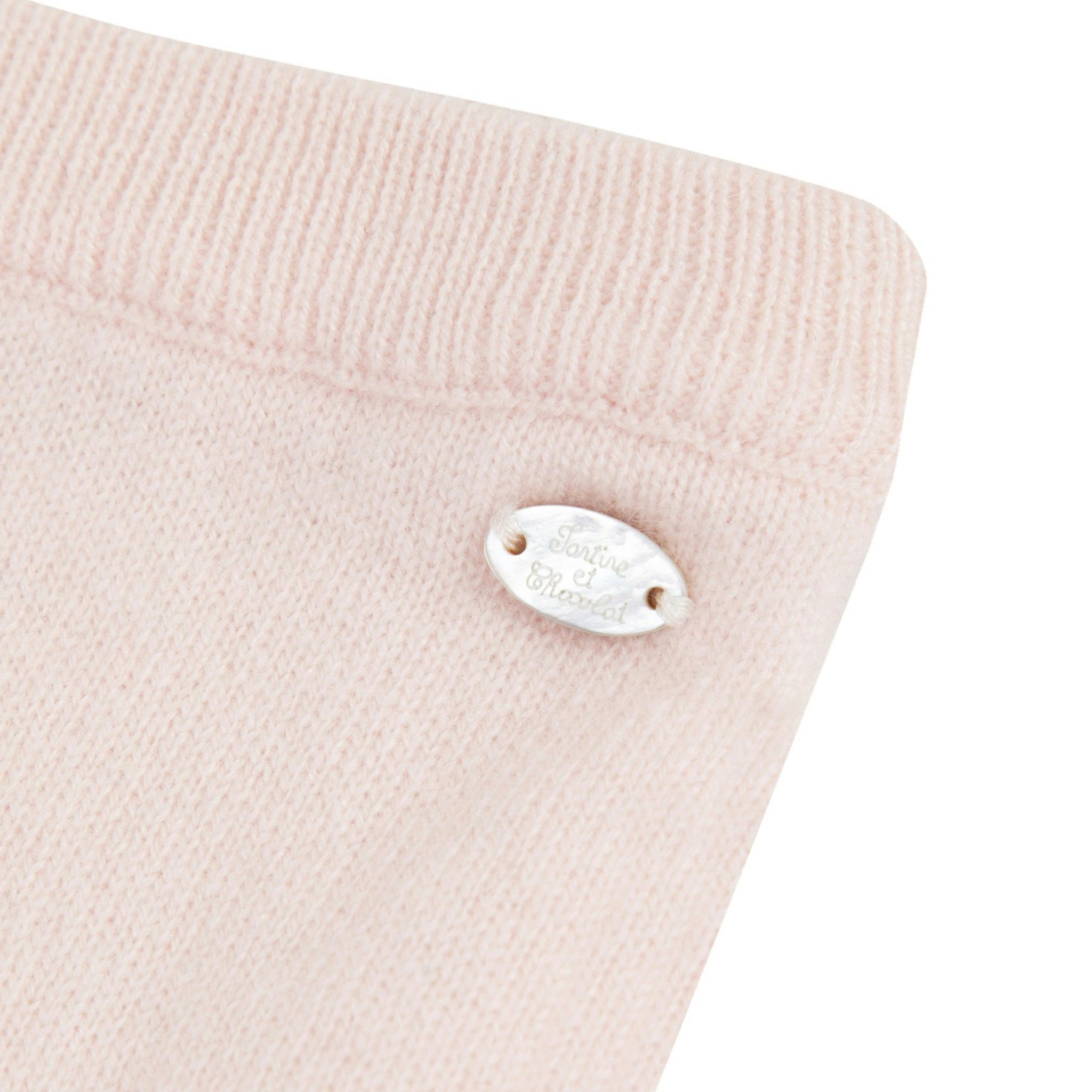 Light pink cashmere leggings