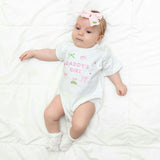 Daddy's Girl Golf Icon Short Sleeve Romper - White