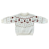 Girls Knit Sweater in Gnomes