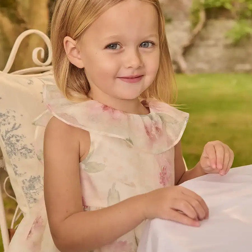 Lillie Floral Sleeveless Dress in Pink (18mths-12yrs)