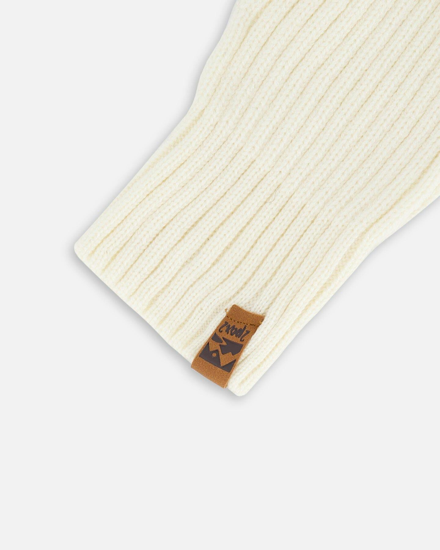 Ribbed Knit Mittens