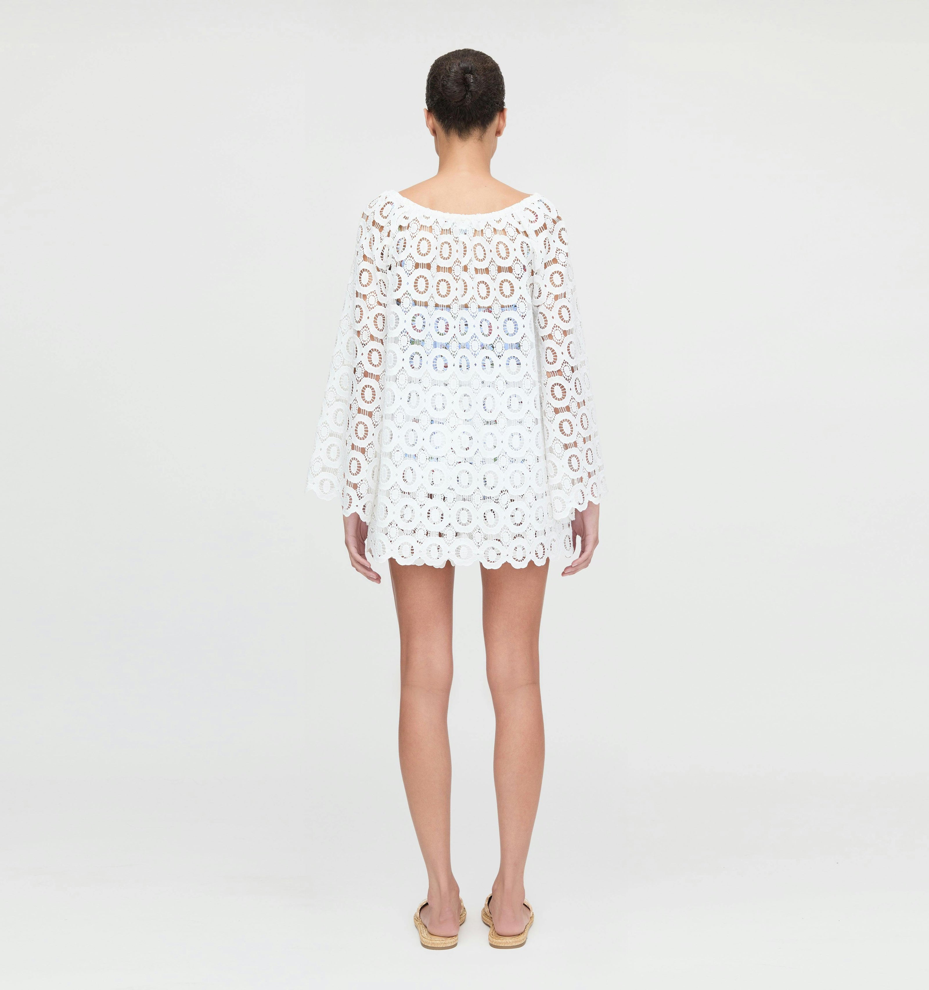 The Enella Tunic - White Broderie