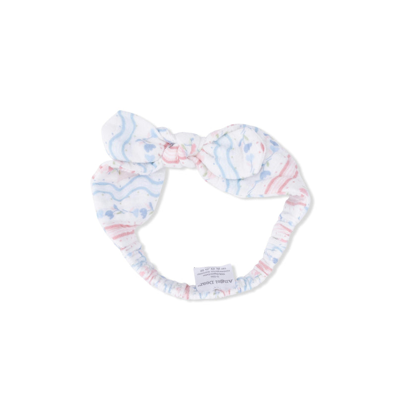 Tulip Stripe - Scallop Back Top with Bloomer & Headband