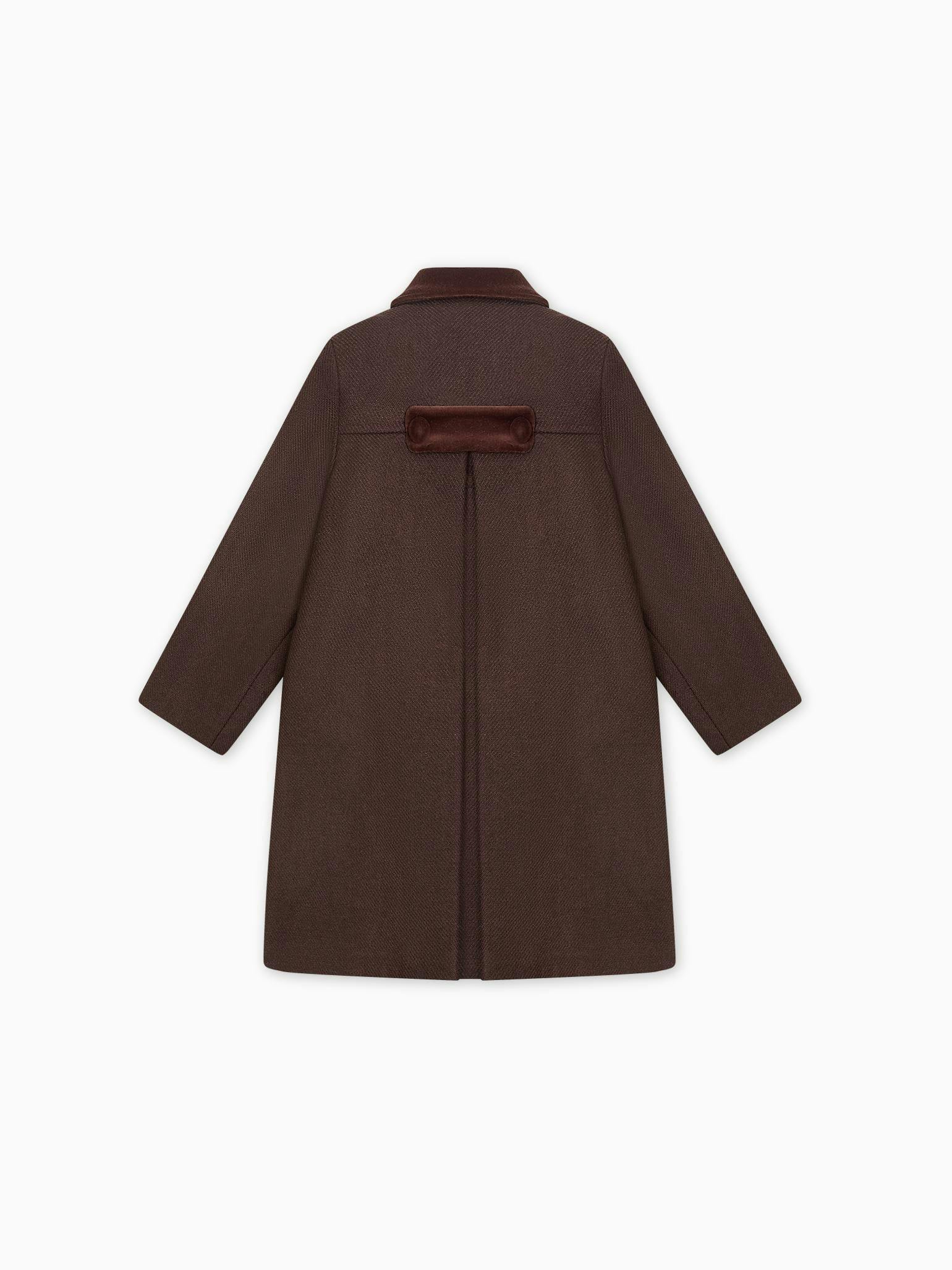 Chocolate Arrieta Girl Coat