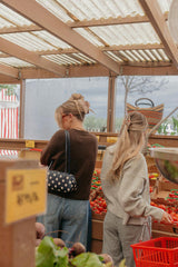 BROWN GINGHAM TOMATO CHARM CLAW
