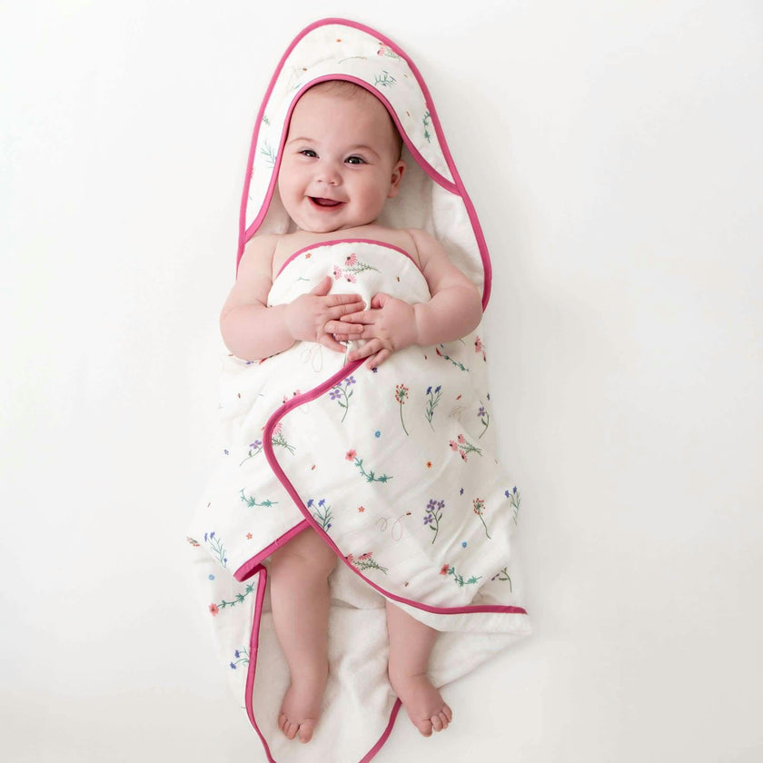 Wildflowers Hooded Towel Set