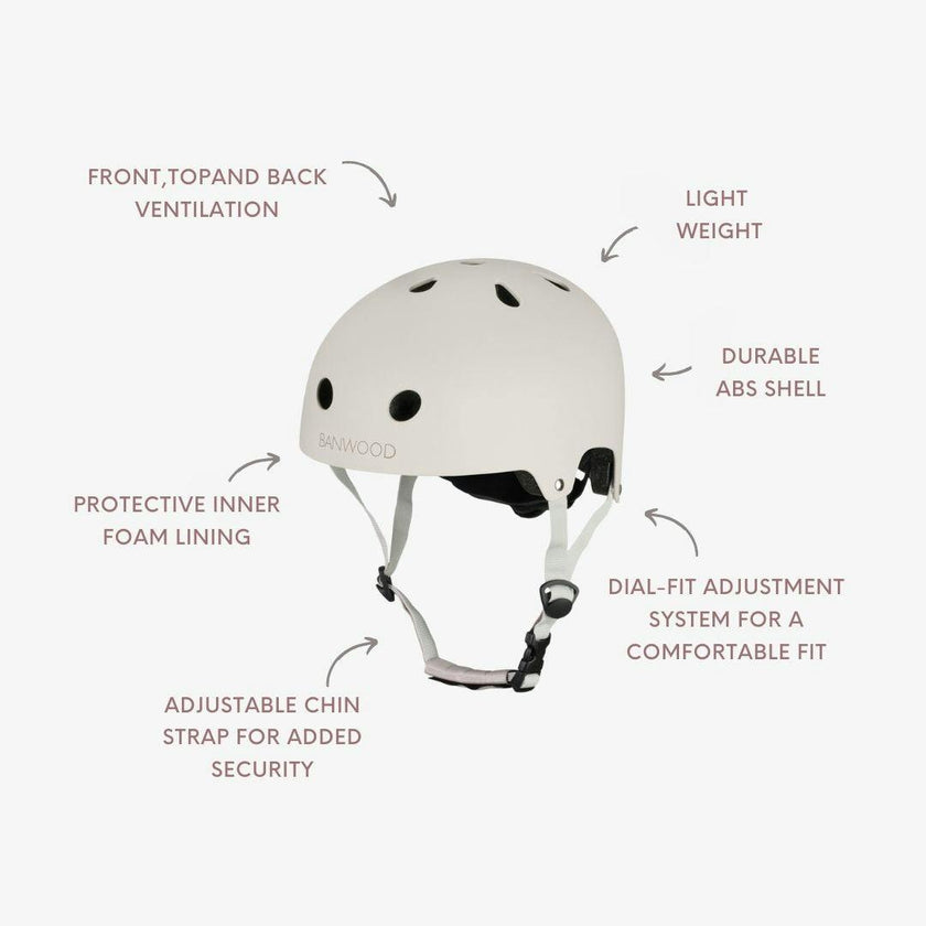 Banwood Eco Kids Bike Helmet — Ivory