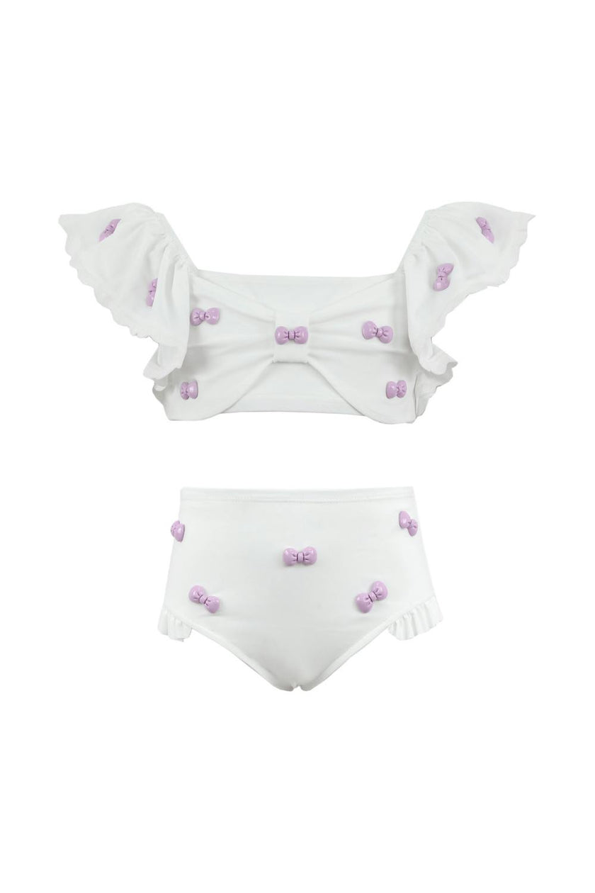 Lavender Bow Charm Bikini