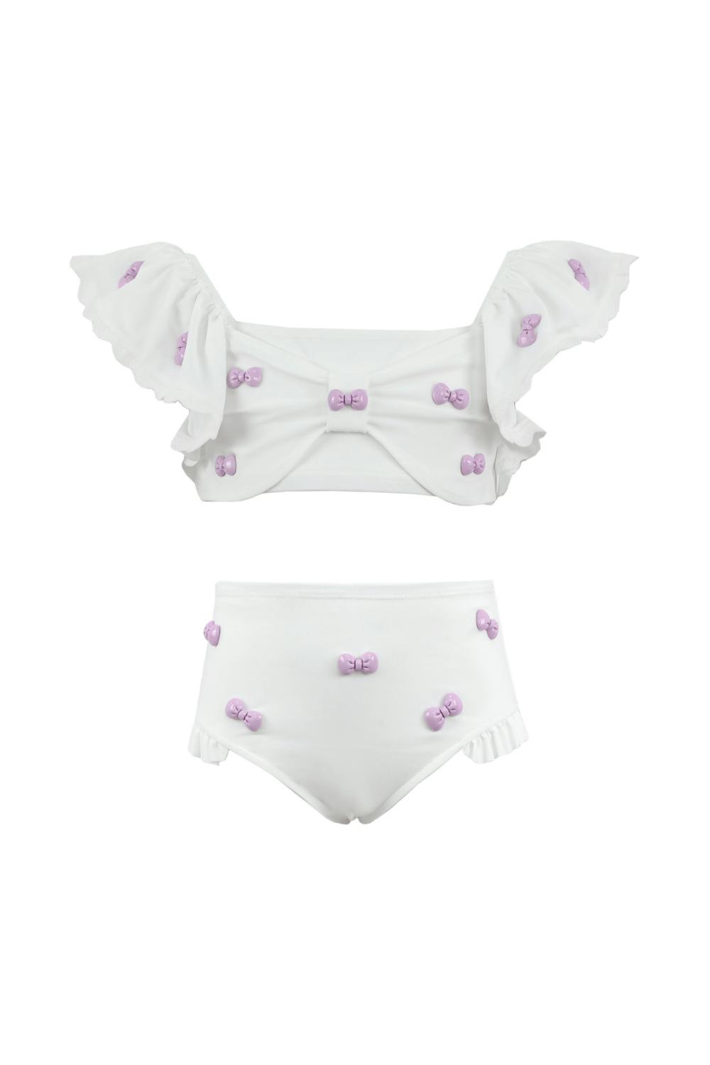 Lavender Bow Charm Bikini