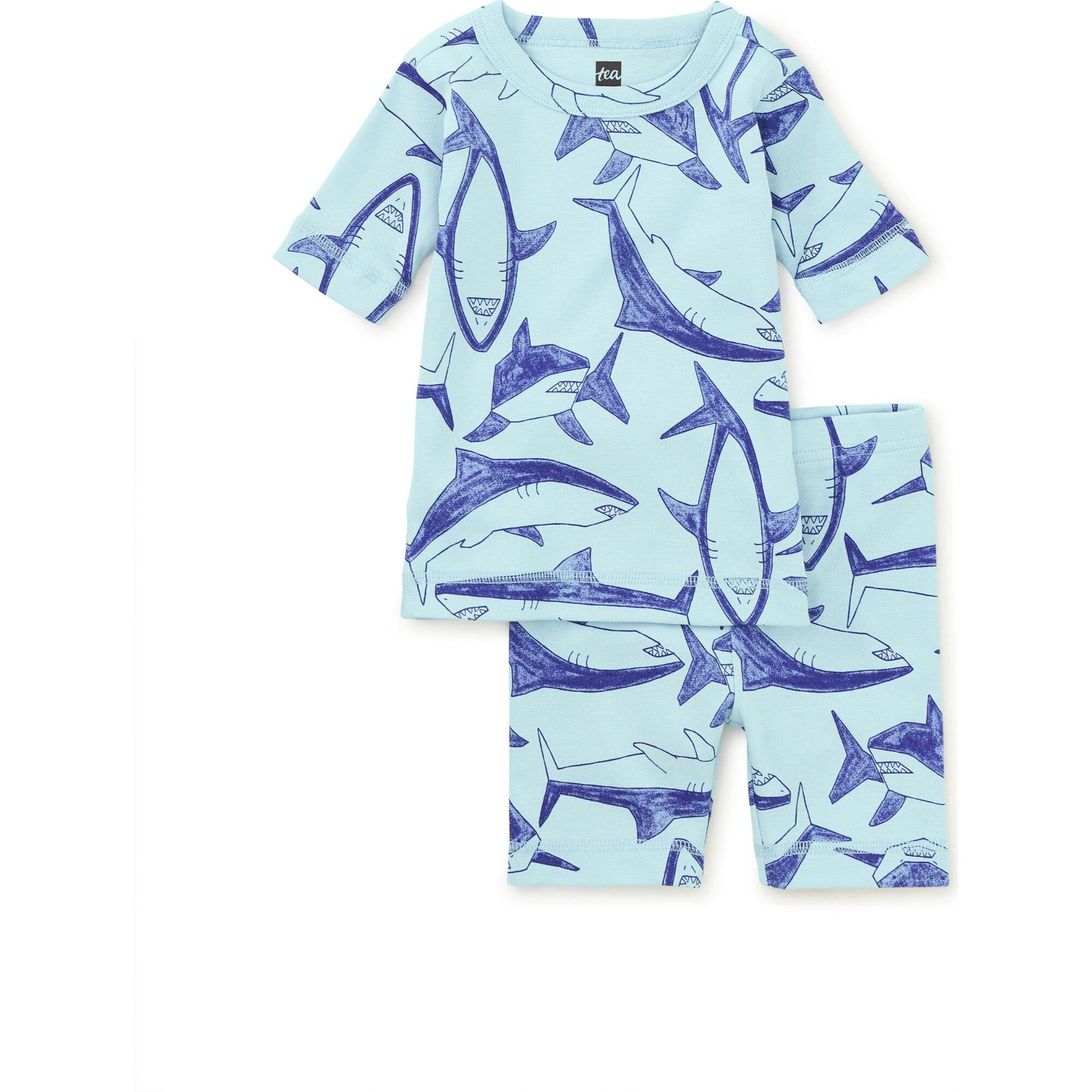 In Your Dreams Above-Knee Short Pajama Set, Blue