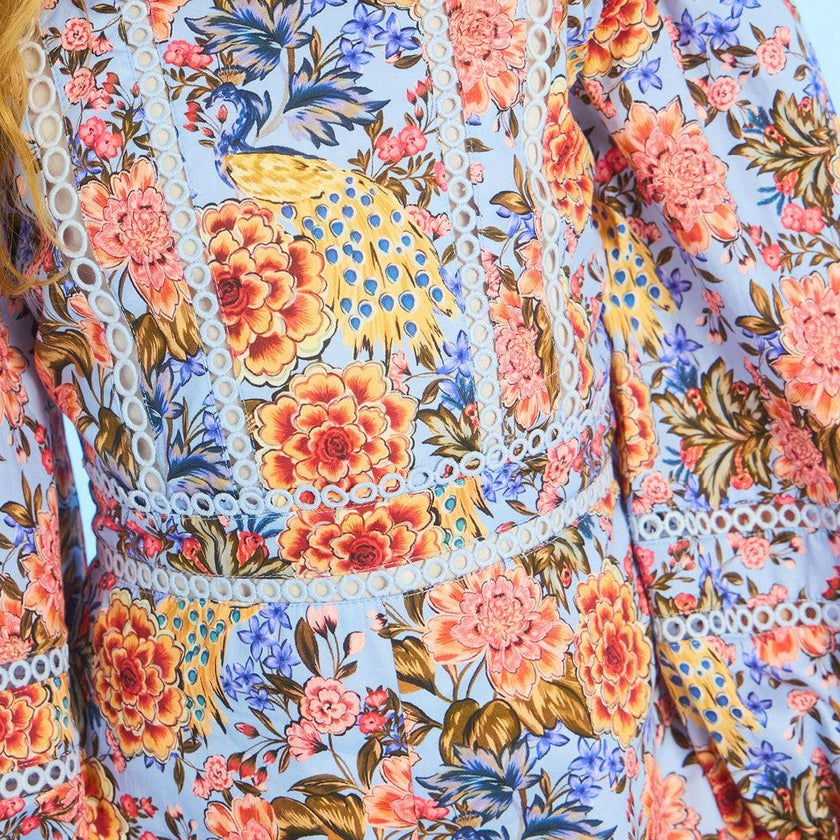 Iliana Sleeve Cotton Romper