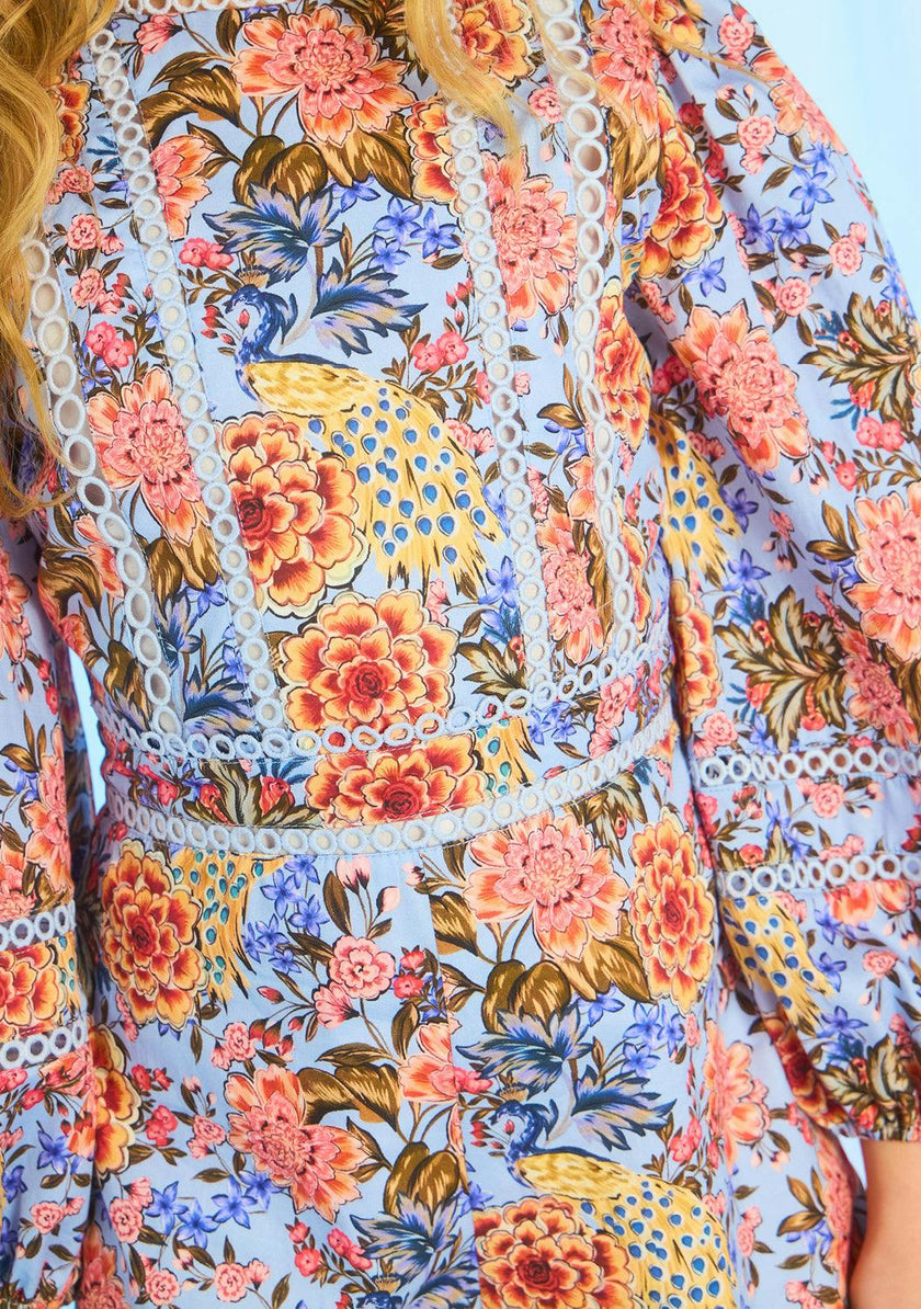 Iliana Sleeve Cotton Romper