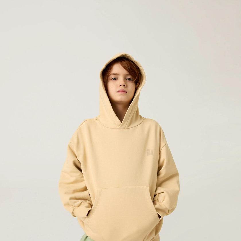 Earth Day Natural Dye Pullover in Shortbread