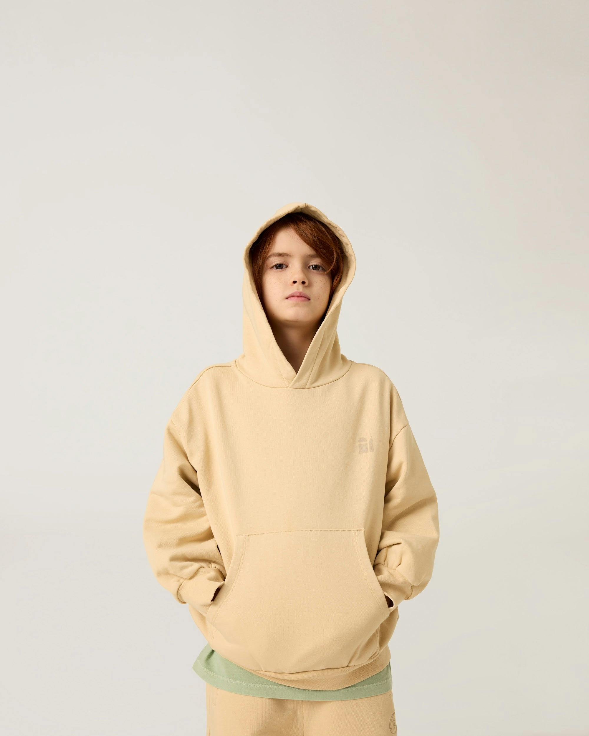 Earth Day Natural Dye Pullover in Shortbread