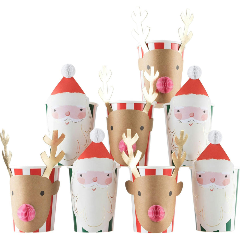 Christmas Honeycomb Cups