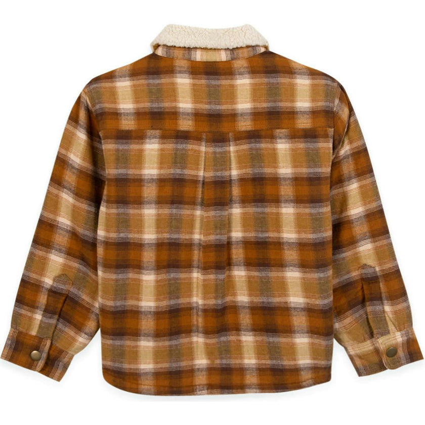 BONTON Surchem Plaid Jacket - Barnyard Brown
