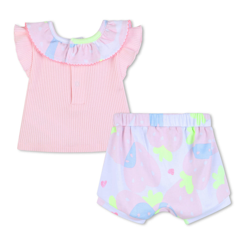 Light Pink Baby Top & Shorts Set
