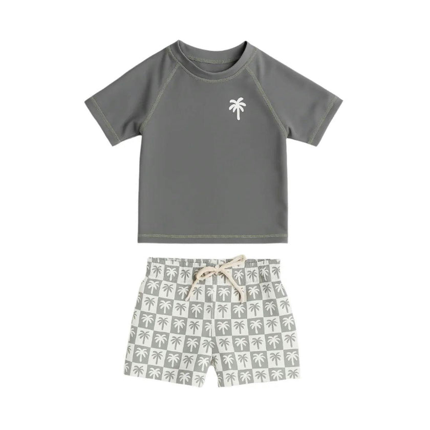 Baby Boys Rashguard & Bathing Suit Set