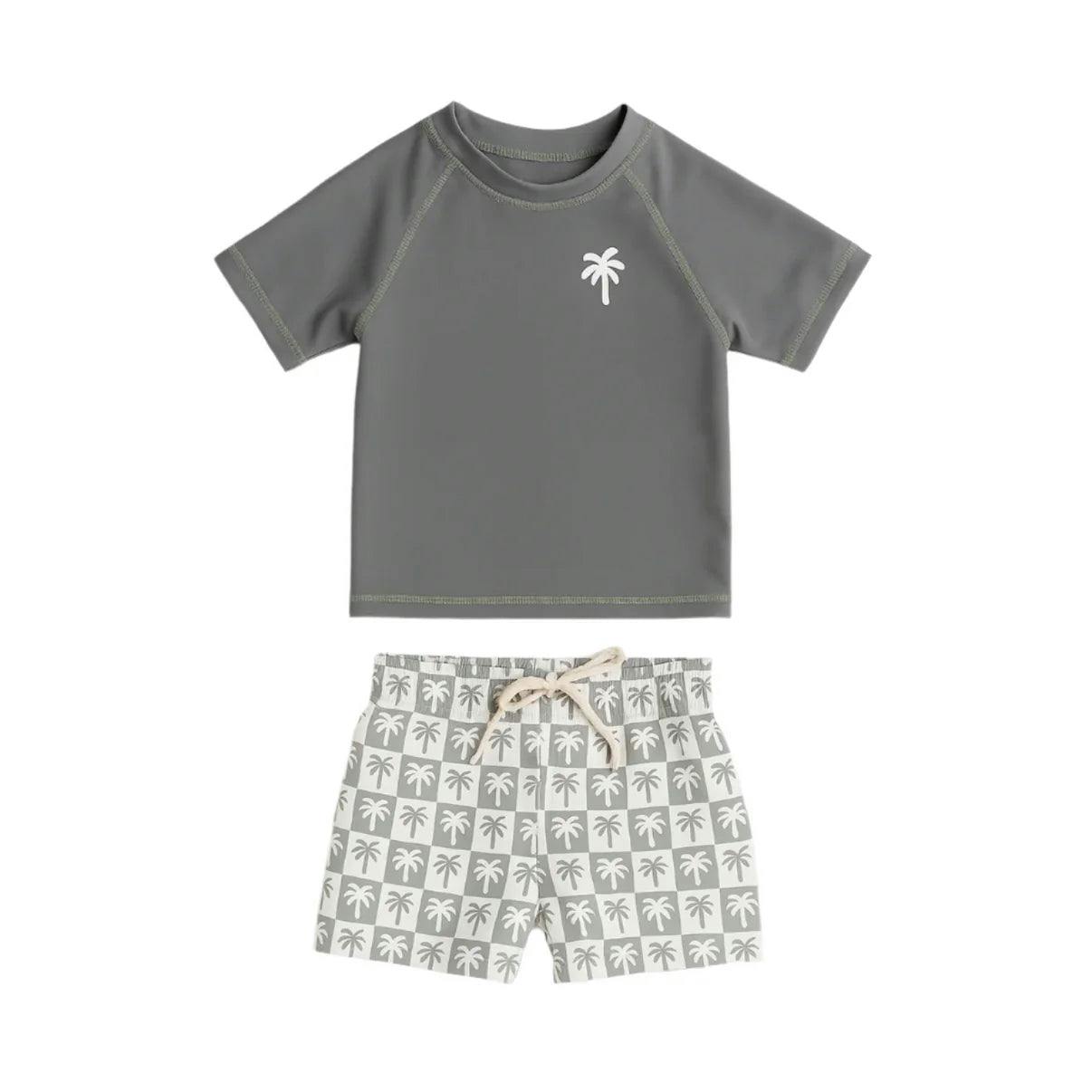 Baby Boys Rashguard & Bathing Suit Set