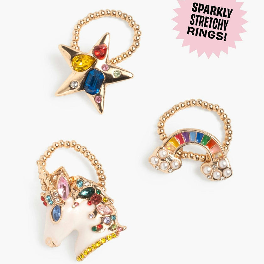 Gloss It Rainbow Lip Gloss Ring Set