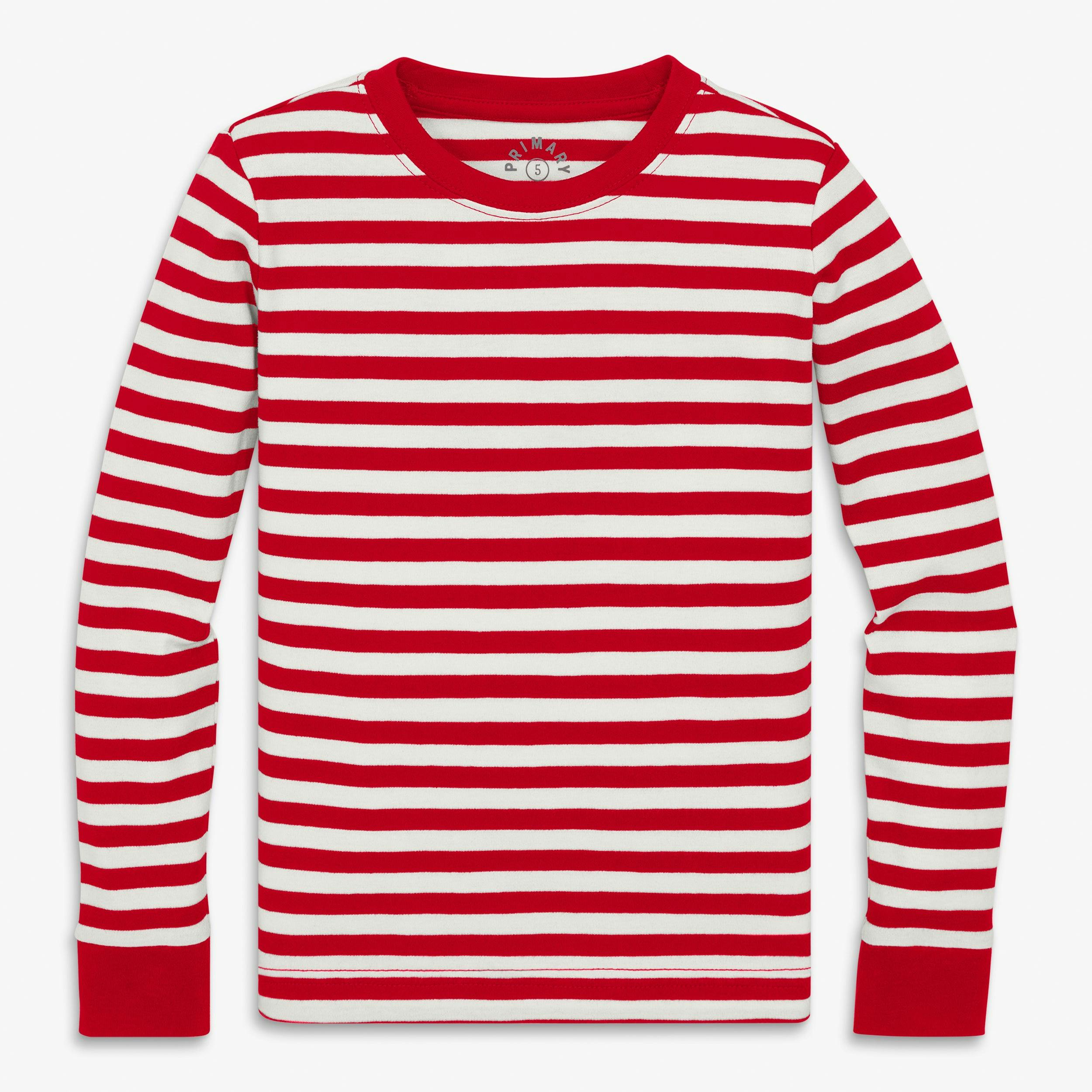 Kids organic PJ top in stripe