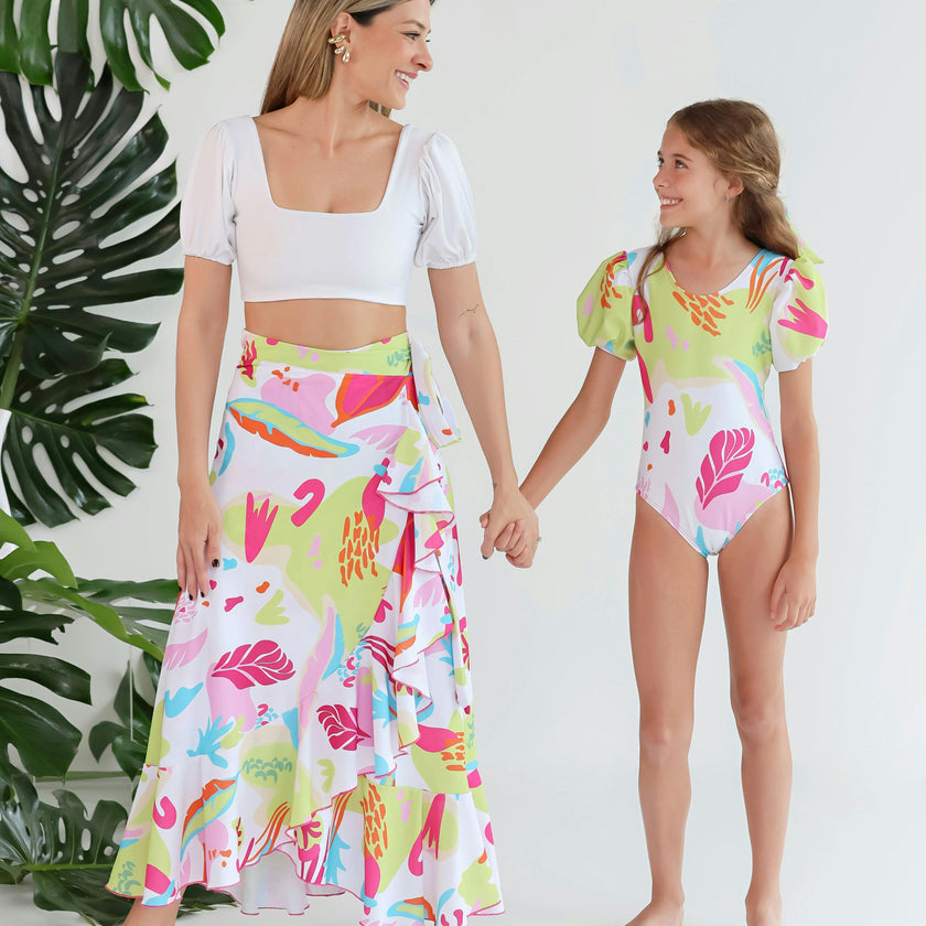 Women's Wrap Skirt - Viva Print