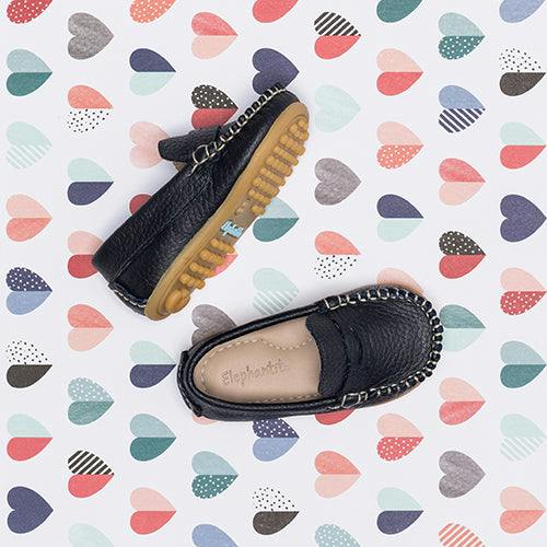 Toddler Alex Driver Moccasin | Blue Leather