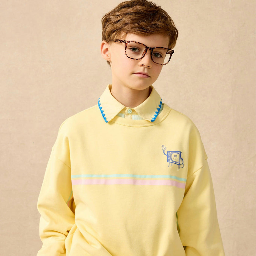 Organic Weekend Sweatshirt in Laffy Taffy
