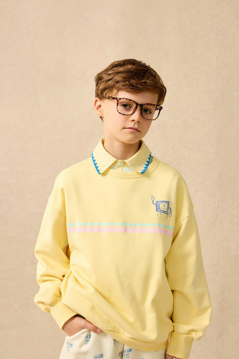 Organic Weekend Sweatshirt in Laffy Taffy