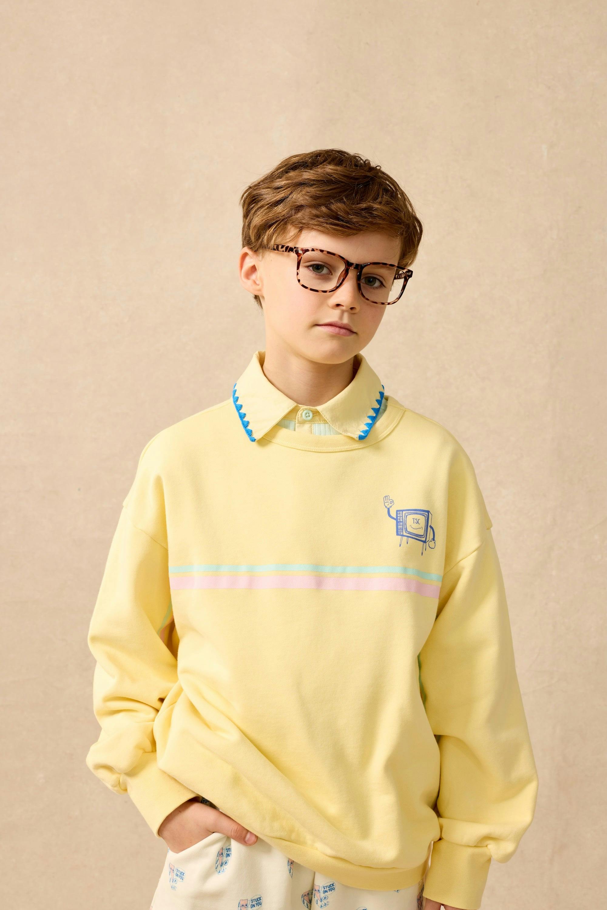 Organic Weekend Sweatshirt in Laffy Taffy
