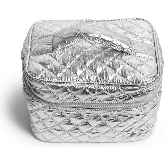 Silver Cosmetic Travel Case