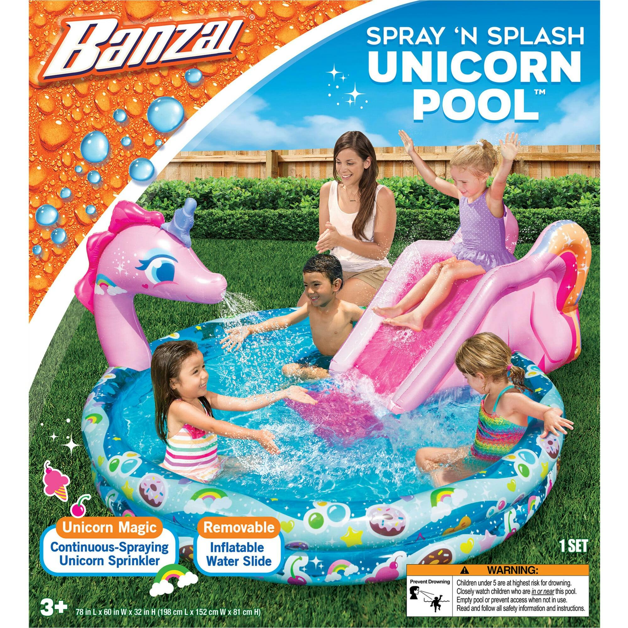 Spray N Splash Pool w/ Inflatable Water Slide
