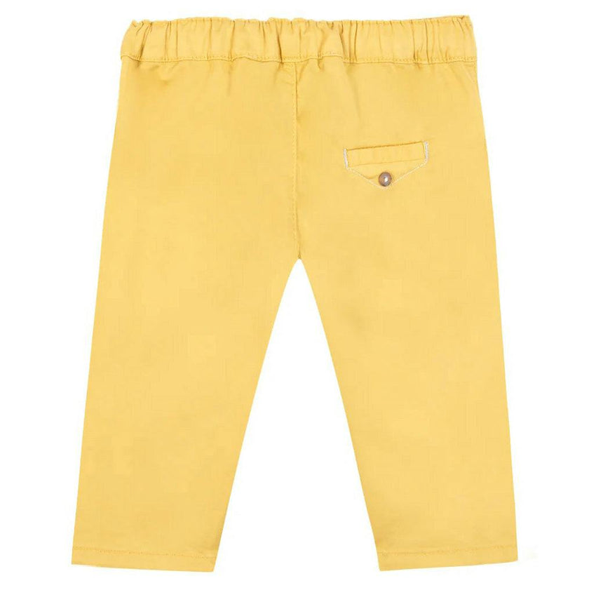 TARTINE ET CHOCOLAT Classic Stretch Cotton Baby Trousers - Butter