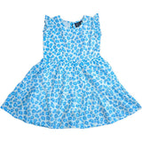 Leopard Sapphire Summer Tier Dress