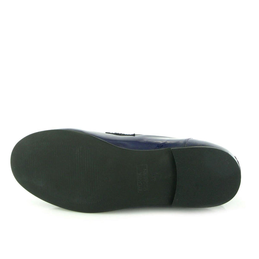 Teresa Buckle - navy blue patent