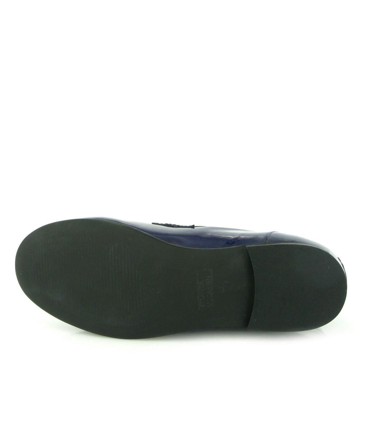 Teresa Buckle - navy blue patent