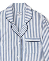 Women's Pima Nightshirt in Navy French Ticking