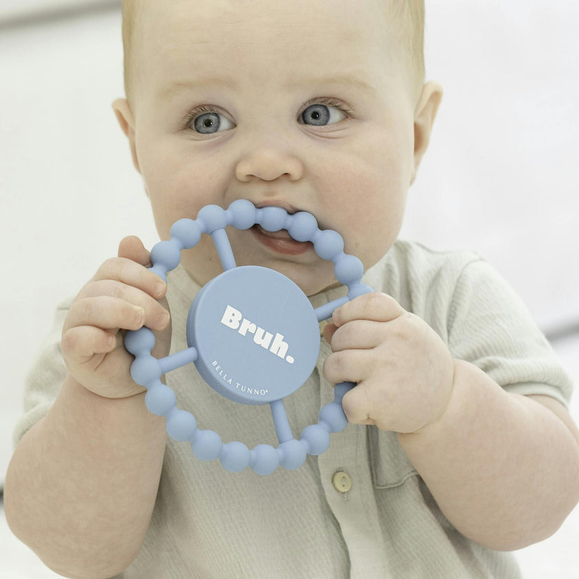 Bruh Beaded Round Grip Silicon Teether