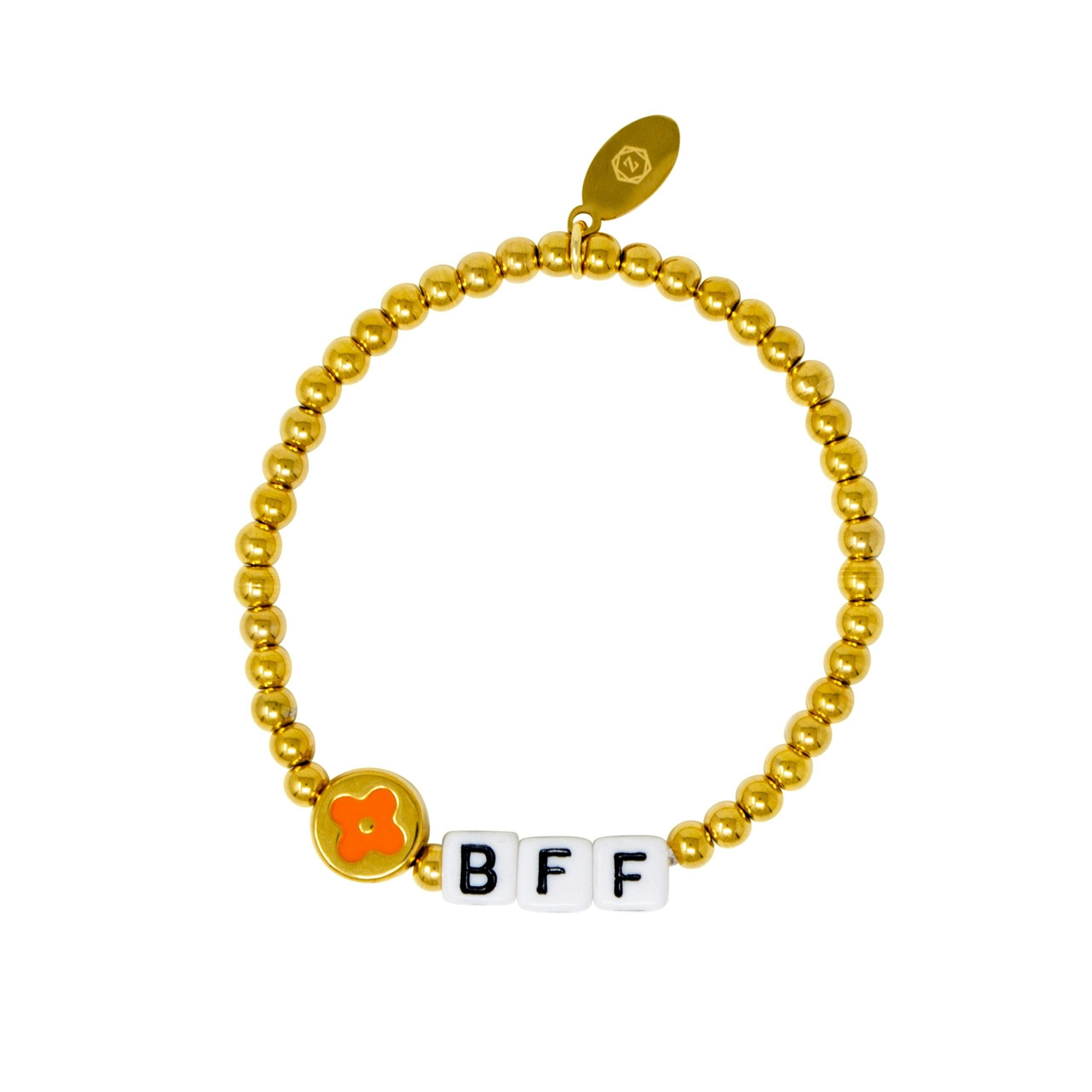 Girl's BFF / Heart Bead Bracelet Set
