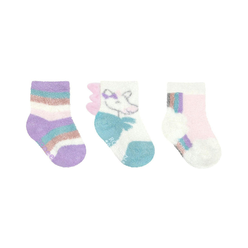 Girl Assorted Pastel Cozy 3pk Infant Hosiery