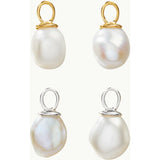 Personalized Pearl Drop Necklace, 14k Gold Plated