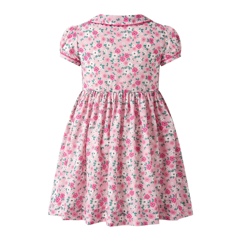 Blossom Flower Button-Front Dress