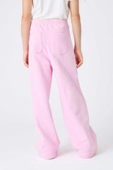 Girls Wide Leg Sweatpant in Candy Pink