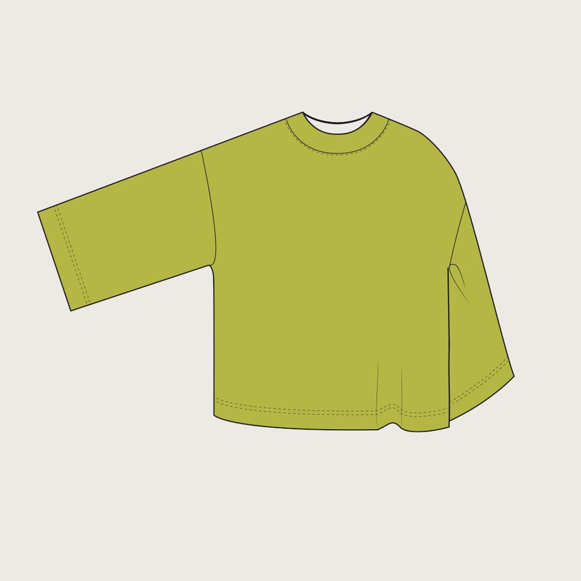 Adult Rory Apple Green Cotton Rib Tee