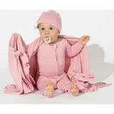 Dusty Rose Bamboo Convertible Footie