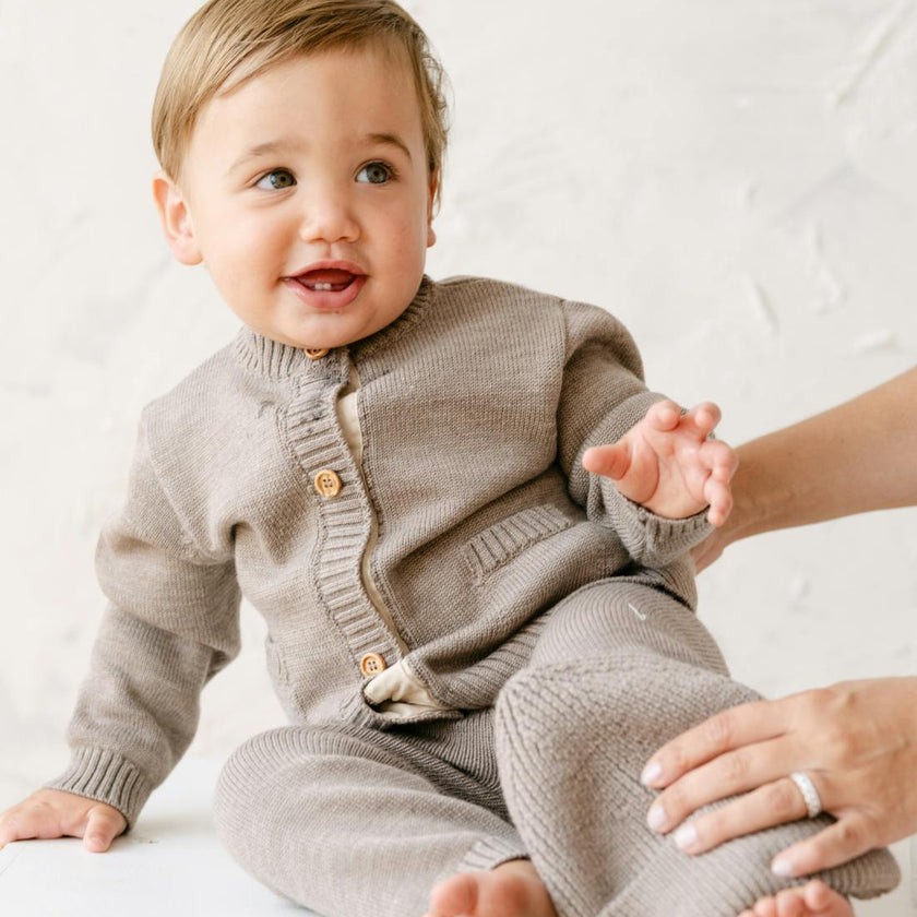 Merino Wool Baby Cardigan